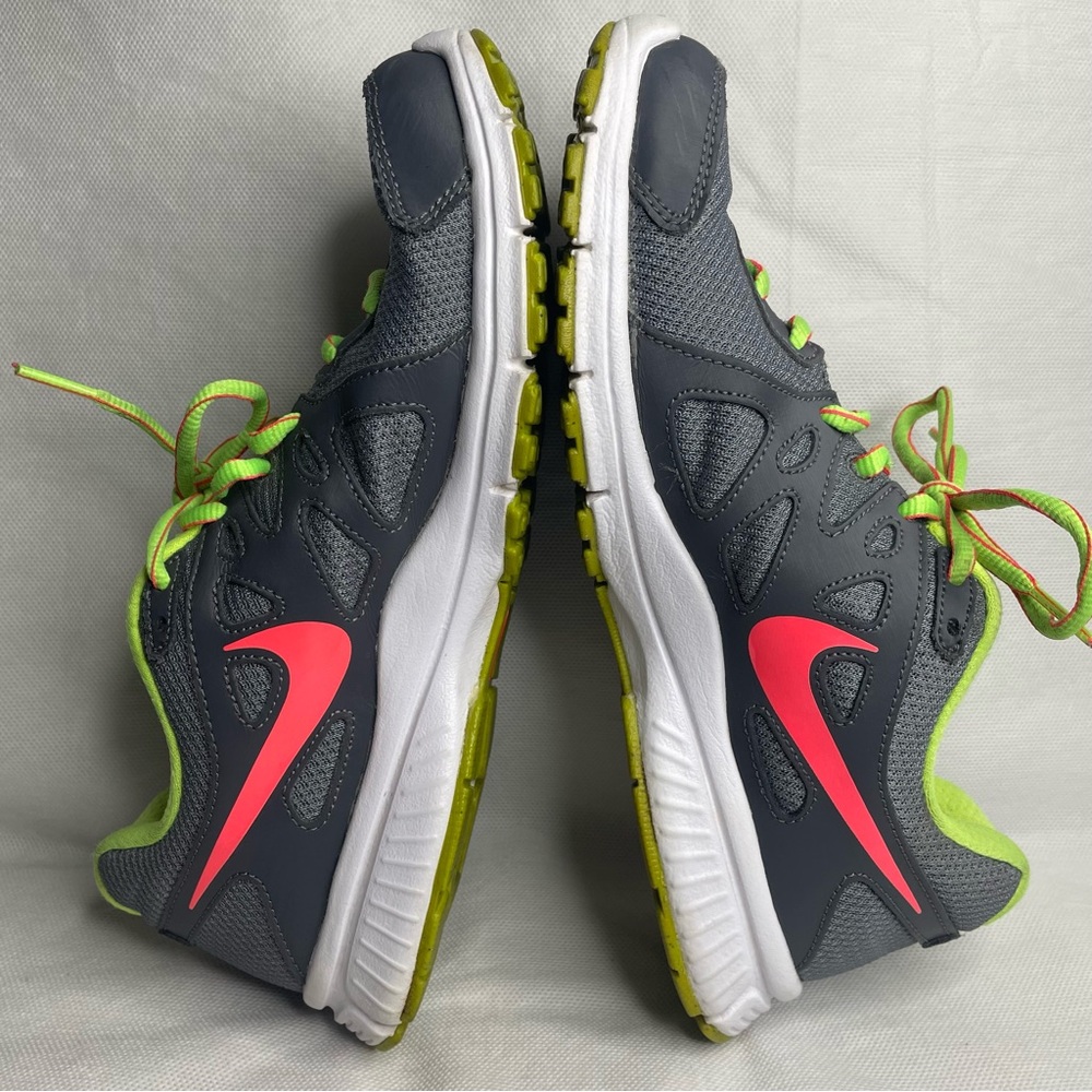 Nike Revolution 2 Running Shoes Womens US Size 9.5 EU 41 Grey Hyper Punch Neon - Picture 8 of 13